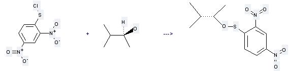 2-Butanol, 3-methyl-,(2S)- is used to produce (S)-3-Methyl-2-butyl 2,4-dinitrobenzenesulfenate.